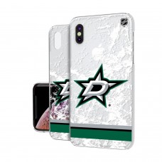 Чехол на телефон Dallas Stars iPhone Stripe Clear Ice