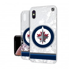 Чехол на iPhone NHL Winnipeg Jets Stripe Clear Ice