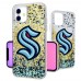 Seattle Kraken iPhone Confetti Glitter Case