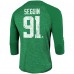 Футболка Tyler Seguin Dallas Stars Name &amp; Number Tri-Blend Raglan 3/4-Sleeve - Kelly Green - оригинальные футболки Даллас Старз