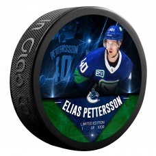 Шайба Elias Pettersson Vancouver Canucks Fanatics Authentic Unsigned Fanatics Exclusive Player - Limited Edition of 1000