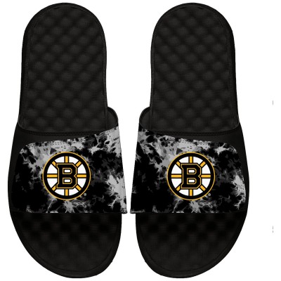 Шлепки Boston Bruins ISlide Youth Acid Wash Slide - Black - детская атрибутика НХЛ Бостон Бруинс