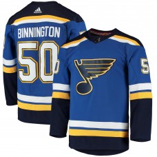 Игровая джерси Jordan Binnington St. Louis Blues Adidas Home Authentic - Blue