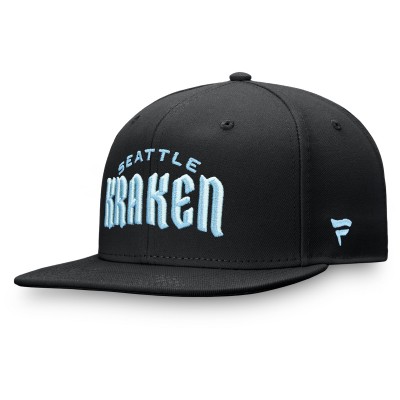 Бейсболка Seattle Kraken Wordmark Logo - Black