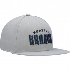 Бейсболка Seattle Kraken Wordmark Logo - Gray
