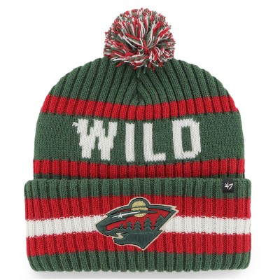 Шапка с помпоном Minnesota Wild 47 Bering Cuffed Knit - Green
