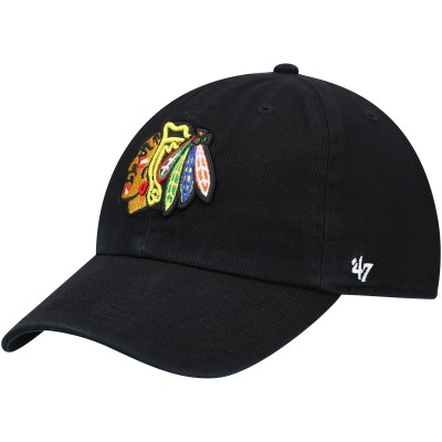 Бейсболка Chicago Blackhawks 47 Team Clean Up - Black