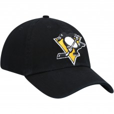Pittsburgh Penguins 47 Team Clean Up Adjustable Hat - Black