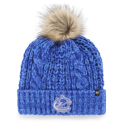 Шапка с помпоном Женская Vancouver Canucks 47 Blue Logo Meeko