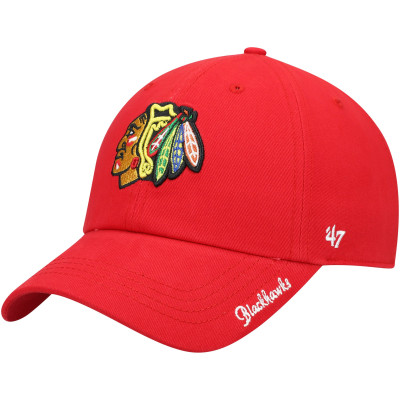 Женская бейсболка Chicago Blackhawks 47 Red Team Miata Clean Up