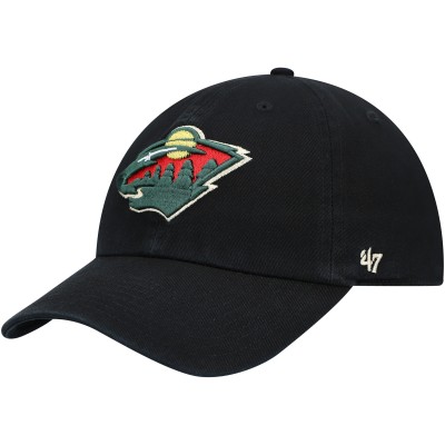 Бейсболка Minnesota Wild 47 Black Team Clean Up