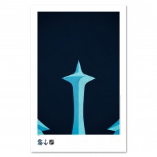 Seattle Kraken 11 x 17 Minimalist Art Poster