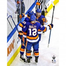 Unsigned New York Islanders Brock Nelson, Josh Bailey, Anthony Beauvillier Fanatics Authentic 2020 Stanley Cup Playoffs Goal Celebration Photograph Unsigned New York Islanders Brock Nelson, Josh Bailey, Anthony Beauvillier Fanatics Authentic 2020 Stanley Cup Playoffs Goal Celebration Photograph