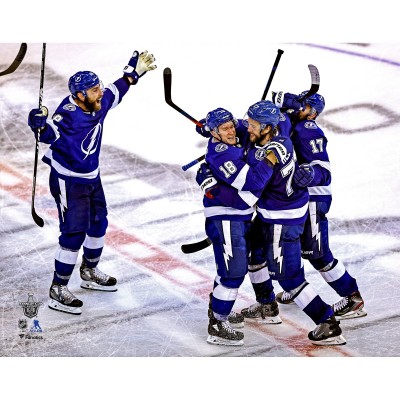 Unsigned Tampa Bay Lightning Victor Hedman Fanatics Authentic 2020 Stanley Cup Playoffs Game 5 vs. Boston Bruins Series-Clinching Goal Celebration Photograph
