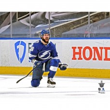 Unsigned Tampa Bay Lightning Nikita Kucherov Fanatics Authentic 2020 Stanley Cup Playoffs Game 2 vs. New York Islanders Game-Winning Goal Celebration Photograph