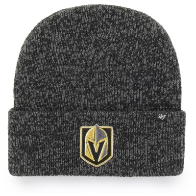 Vegas Golden Knights 47 Black Brain Freeze Cuffed Knit Hat