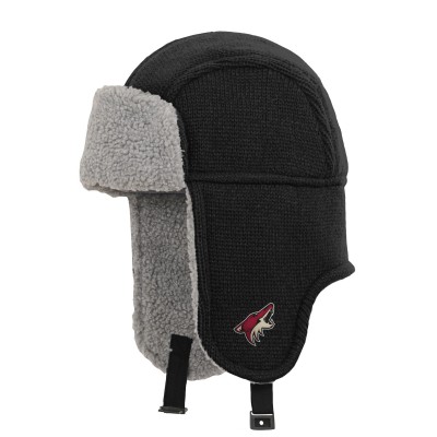 Шапка - ушанка Arizona Coyotes Youth Flat Knit - Black