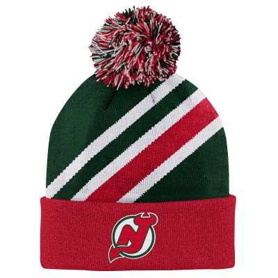 Шапка с помпоном New Jersey Devils Youth Special Edition Cuffed - Green