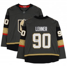 Игровая джерси Autographed Vegas Golden Knights Robin Lehner Fanatics Authentic Black Fanatics Breakaway