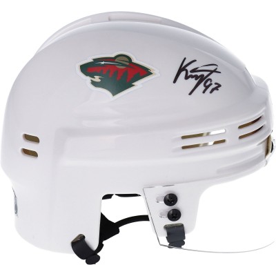 Autographed Minnesota Wild Kirill Kaprizov Fanatics Authentic White Mini Helmet