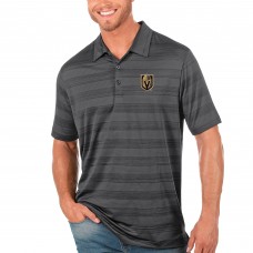 Футболка поло Vegas Golden Knights Antigua Compass - Charcoal
