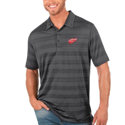 Поло Detroit Red Wings Antigua Compass - Charcoal