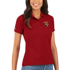 Женская поло Florida Panthers Antigua Red Legacy Pique Женская поло Florida Panthers Antigua Red Legacy Pique