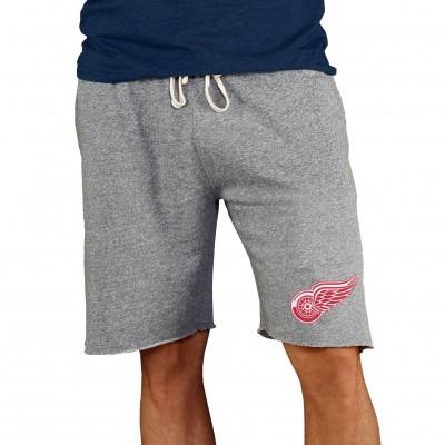 Detroit Red Wings Concepts Sport Mainstream Terry Shorts - Gray - оригинальная атрибутика Детройт Ред Уингз