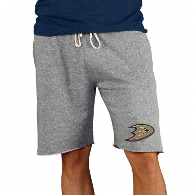 Anaheim Ducks Concepts Sport Mainstream Terry Shorts - Gray - оригинальная атрибутика Анахайм Дакс