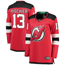 Женская джерси New Devils Nico Hischier Fanatics Red Breakaway Home
