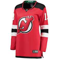 Женская джерси New Devils Nico Hischier Fanatics Red Breakaway Home