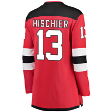 Женская джерси New Devils Nico Hischier Fanatics Red Breakaway Home