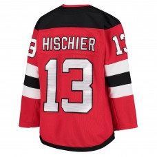 Nico Hischier New Jersey Devils Youth Home Team Premier Jersey - Red