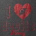 Галстук Футболка New Jersey Devils Girls Youth Love Tri-Blend - Heathered Charcoal