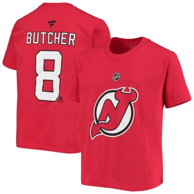 Футболка Will Butcher New Jersey Devils Youth - Red