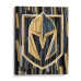 Vegas Golden Knights Fanatics Authentic Stretched 16 x 20 Embellished Canvas Giclee Print - Art by Charlie Turano III