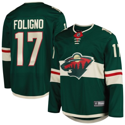 Джерси Minnesota Wild Marcus Foligno Fanatics Green Home Breakaway
