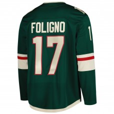 Джерси Minnesota Wild Marcus Foligno Fanatics Green Home Breakaway