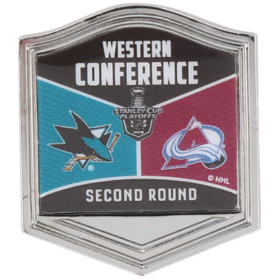 San Jose Sharks vs. Colorado Avalanche WinCraft 2019 Stanley Cup Playoffs Western Conference Second Round Pin