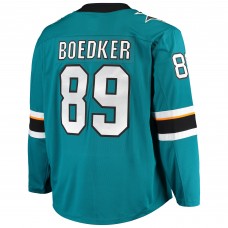 Mikkel Boedker San Jose Sharks Breakaway Home Player Jersey - Teal