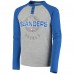 Футболка с длинным рукавом New York Islanders Youth Henley Raglan - Heathered Gray