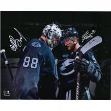 Autographed Tampa Bay Lightning Andrei Vasilevskiy & Steven Stamkos Fanatics Authentic 16 x 20 Spotlight Photograph