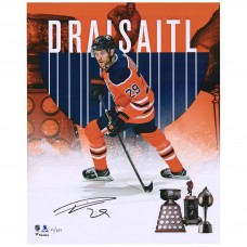 Autographed Edmonton Oilers Leon Draisaitl Fanatics Authentic 16 x 20 2020 Hart & Art Ross Stylized Photograph - Limited Edition of 129