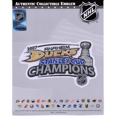 Unsigned Anaheim Ducks Fanatics Authentic 2007 Stanley Cup Champions National Emblem Jersey Patch