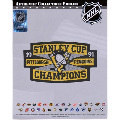 Патч Pittsburgh Penguins Fanatics Authentic Unsigned 1991 Stanley Cup Champions National Emblem
