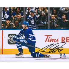 Фото с автографом Auston Matthews Toronto Maple Leafs Fanatics Authentic 8" x 10" Blue Jersey Goal Celebration Фото с автографом Auston Matthews Toronto Maple Leafs Fanatics Authentic 8" x 10" Blue Jersey Goal Celebration