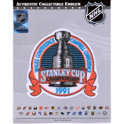 Патч Pittsburgh Penguins vs. Minnesota North Stars Fanatics Authentic Unsigned 1991 Stanley Cup Championship National Emblem