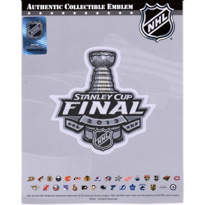 Патч Chicago Blackhawks vs. Boston Bruins Fanatics Authentic Unsigned 2013 Stanley Cup Final National Emblem