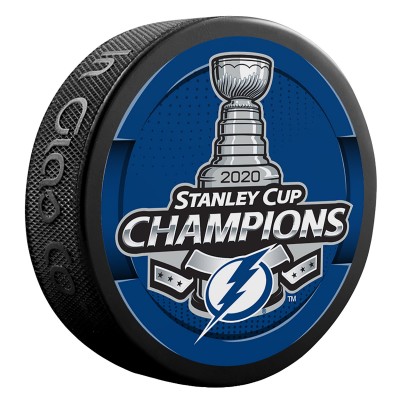 Шайба Tampa Bay Lightning Fanatics Authentic Unsigned Inglasco 2020 Stanley Cup Champions Logo Hockey