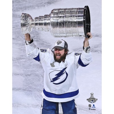 Unsigned Tampa Bay Lightning Nikita Kucherov Fanatics Authentic 2020 Stanley Cup Champions Raising Cup Photograph